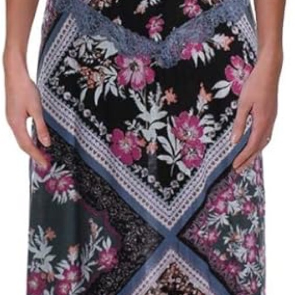 Intimately Free People Floral Stevie Printed Slip Maxi Dress Size XS EUC - Picture 6 of 6